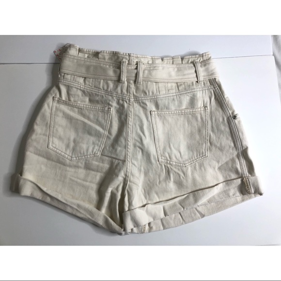 Free People High Waist Nova Denim Paperbag Shorts - Picture 8 of 12